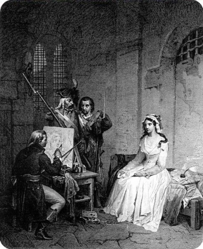 Charlotte Corday in attesa dell'esecuzione